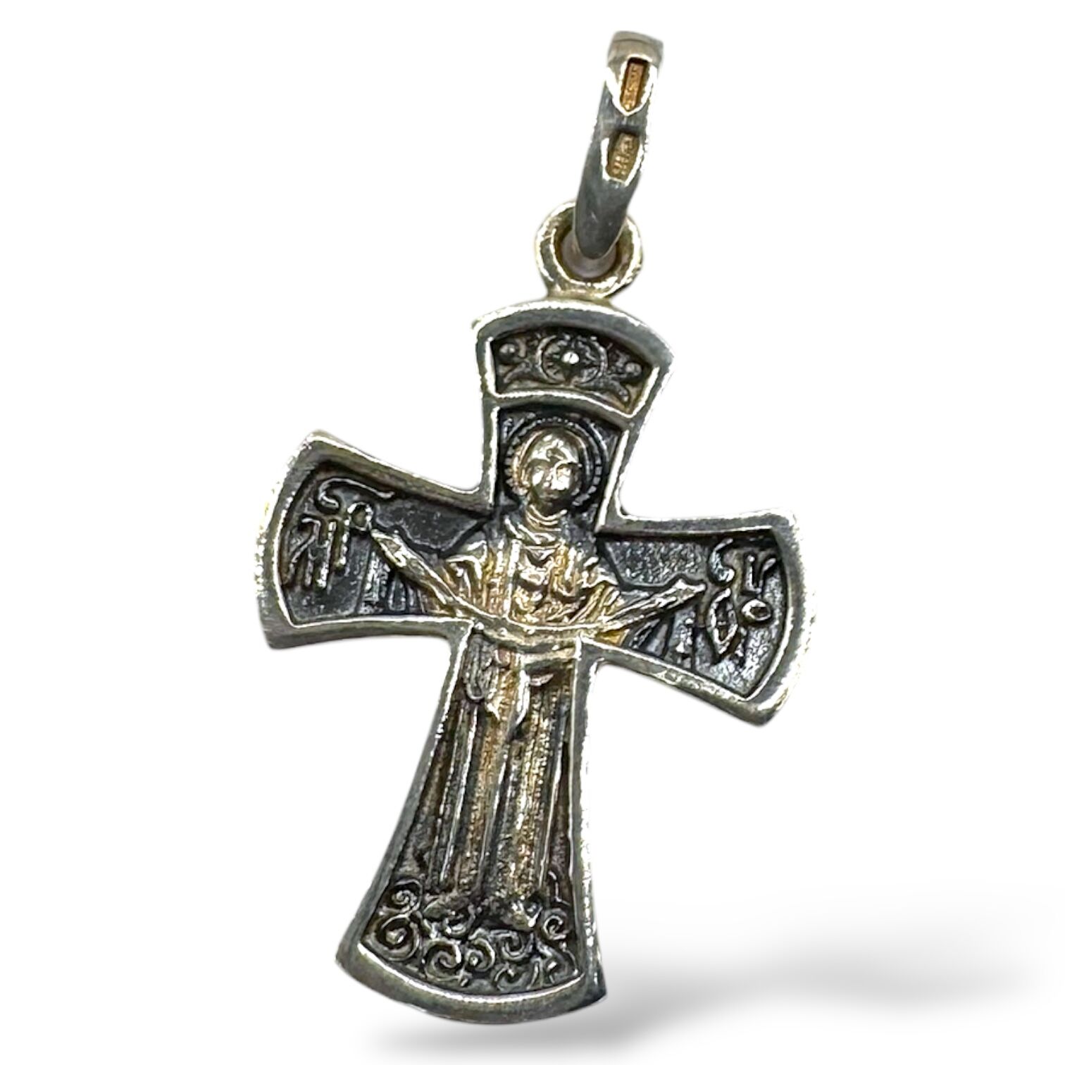 Серебряный подвес без вставок