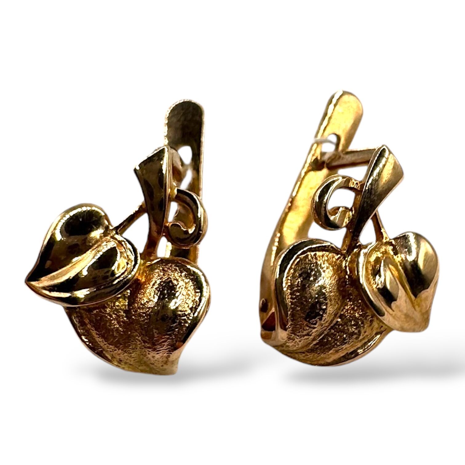 Золоті сережки без вставок