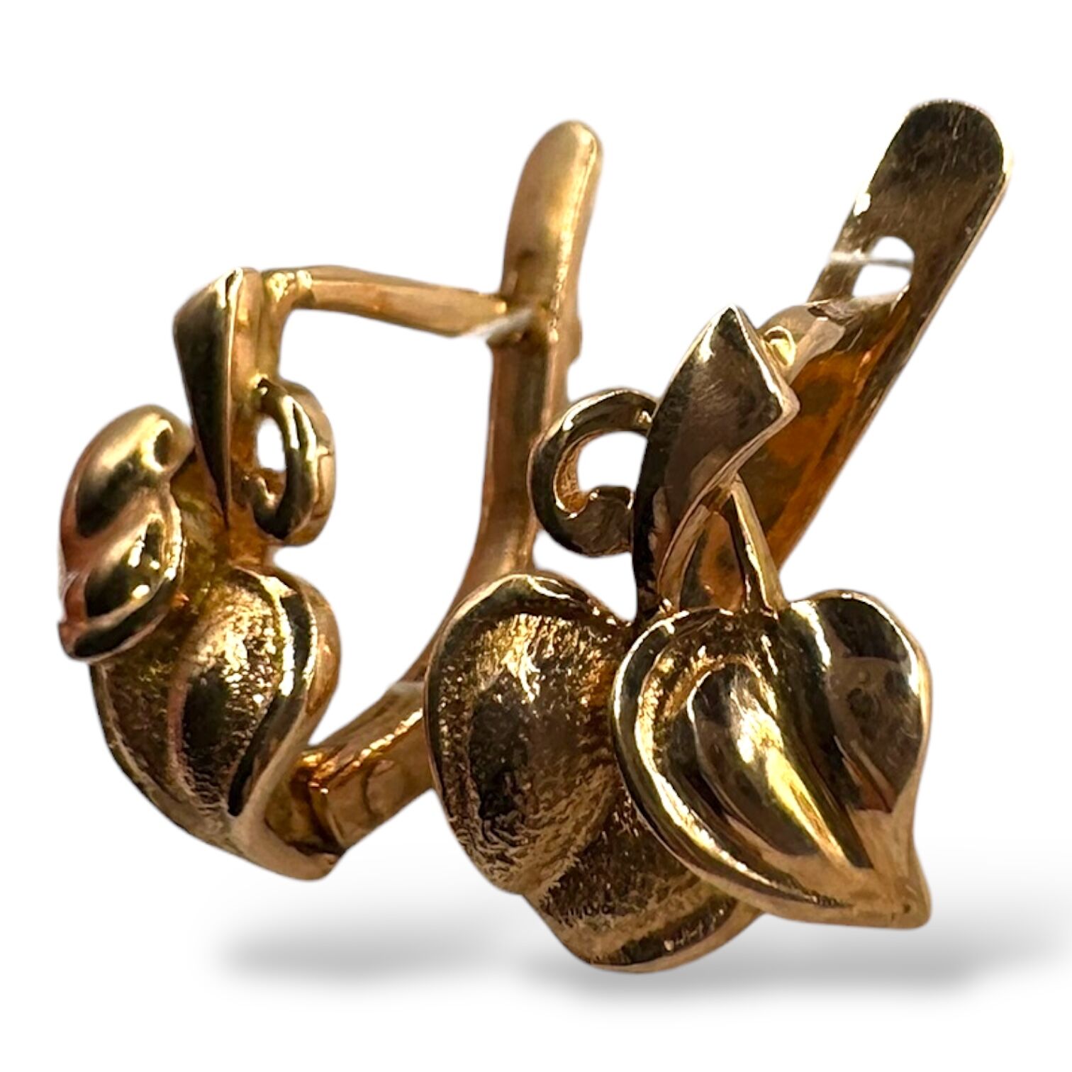 Золоті сережки без вставок