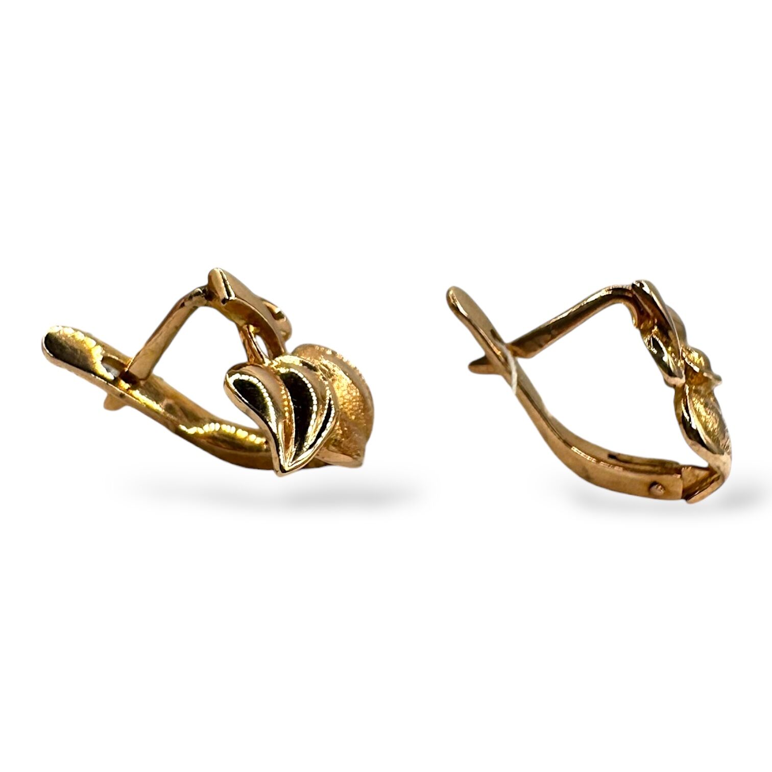 Золоті сережки без вставок