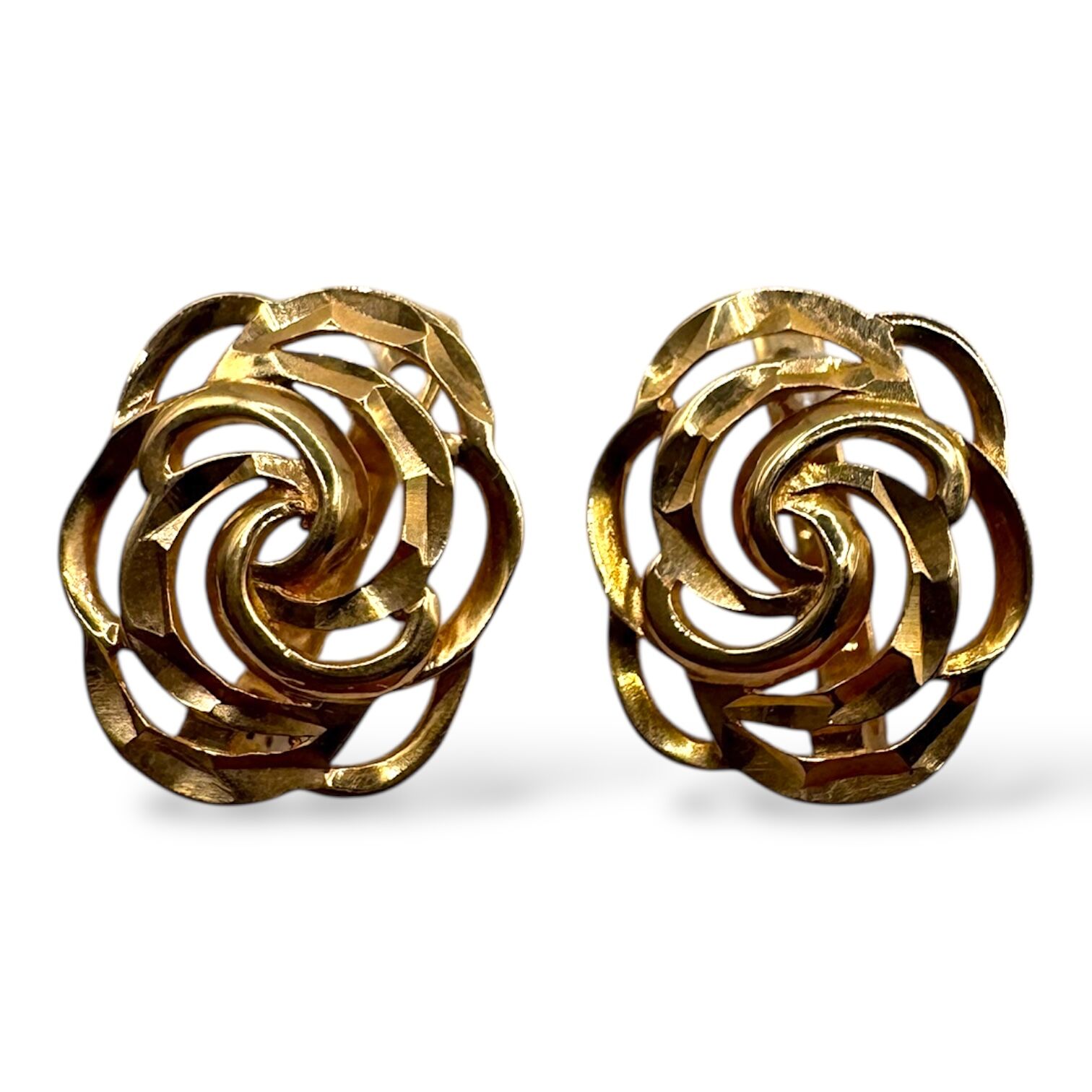 Золоті сережки без вставок