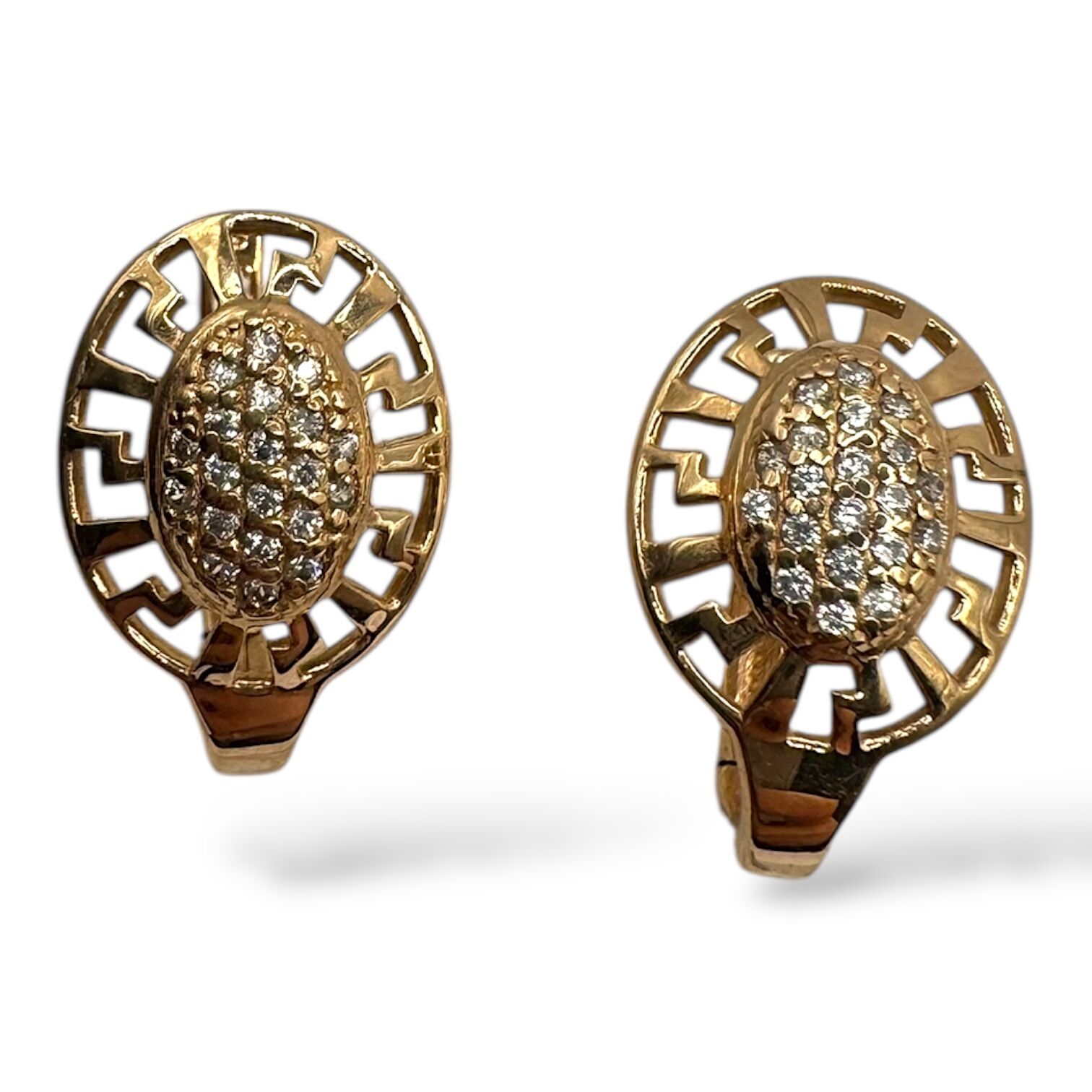 Золоті сережки з фіанітами