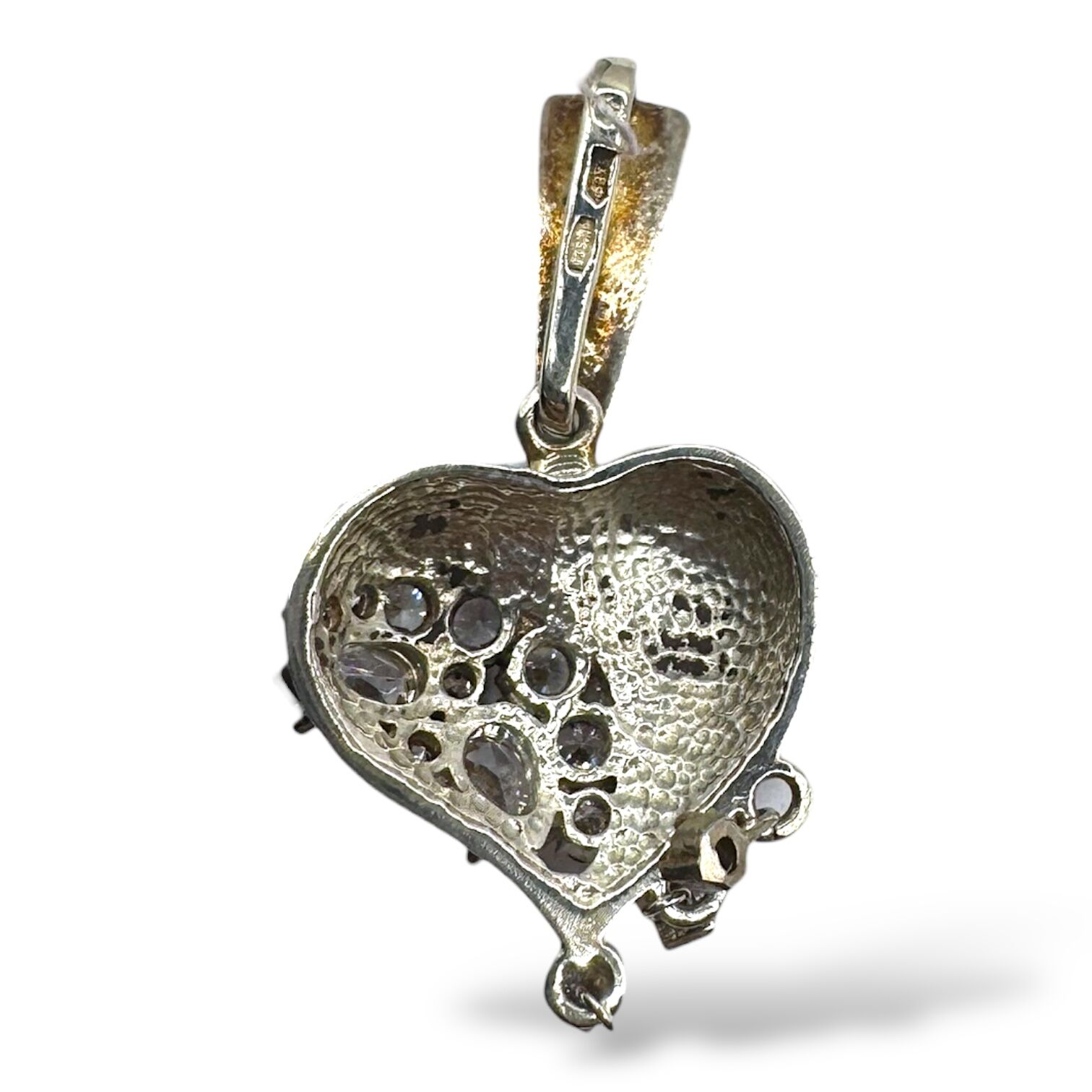 Срібний підвіс з фіанітами