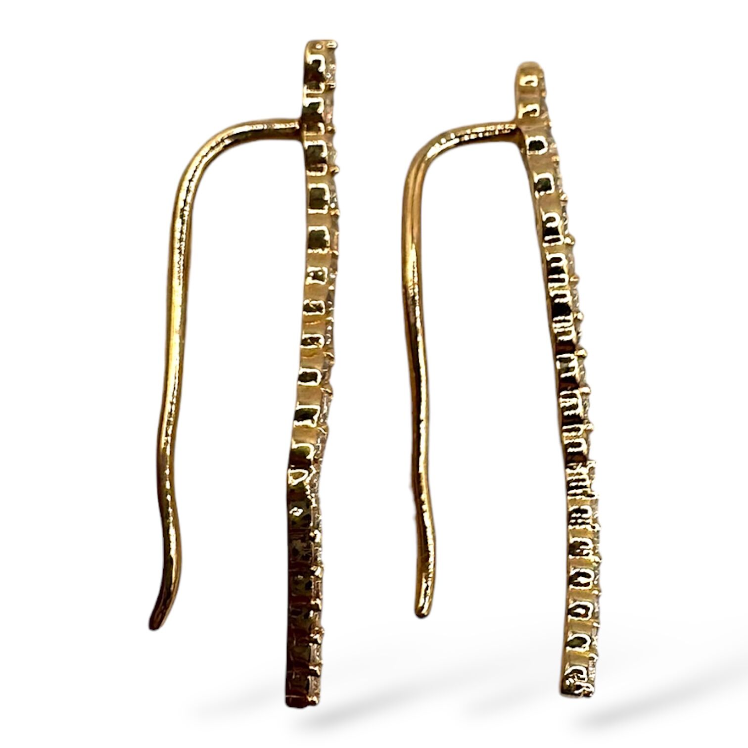 Золоті сережки з фіанітами