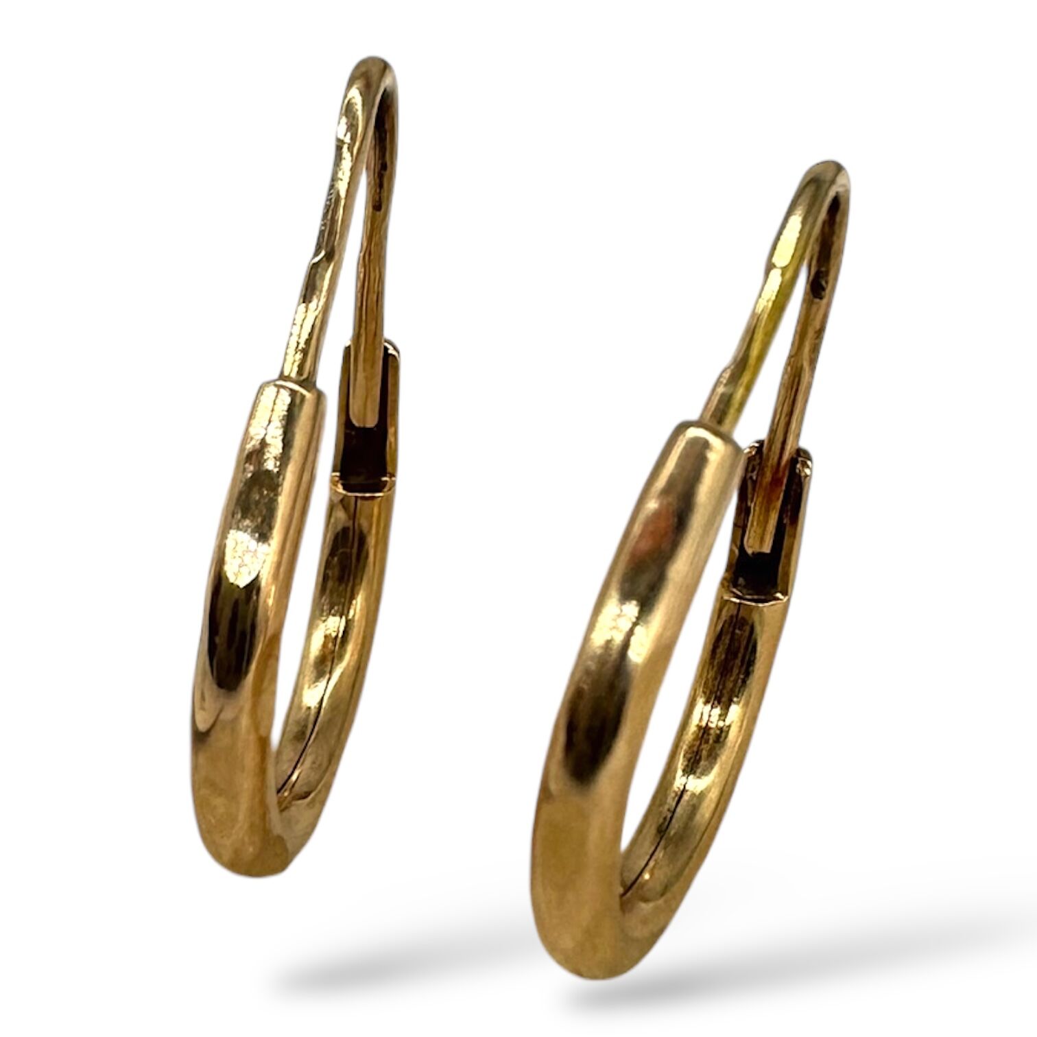 Золоті сережки без вставок