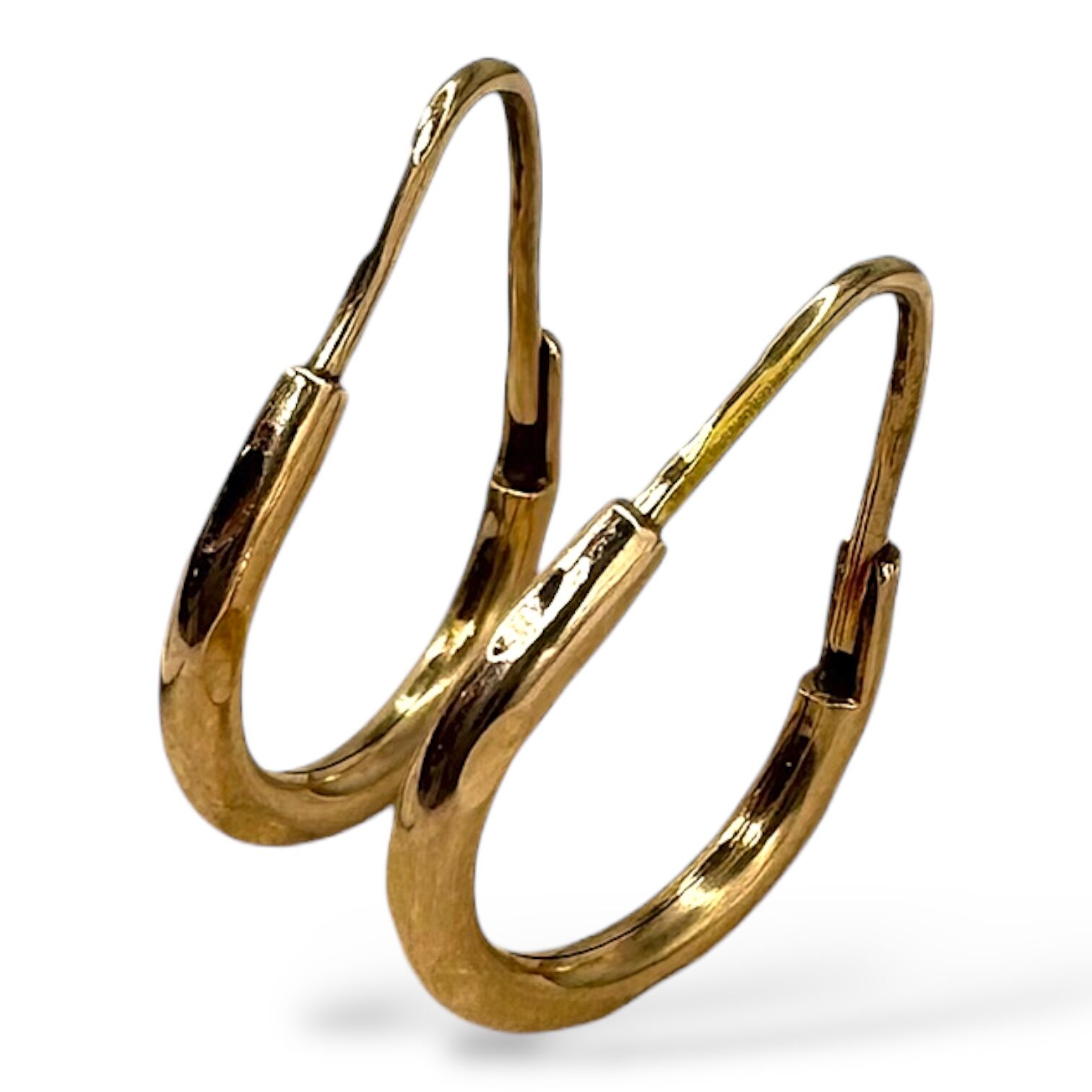 Золоті сережки без вставок