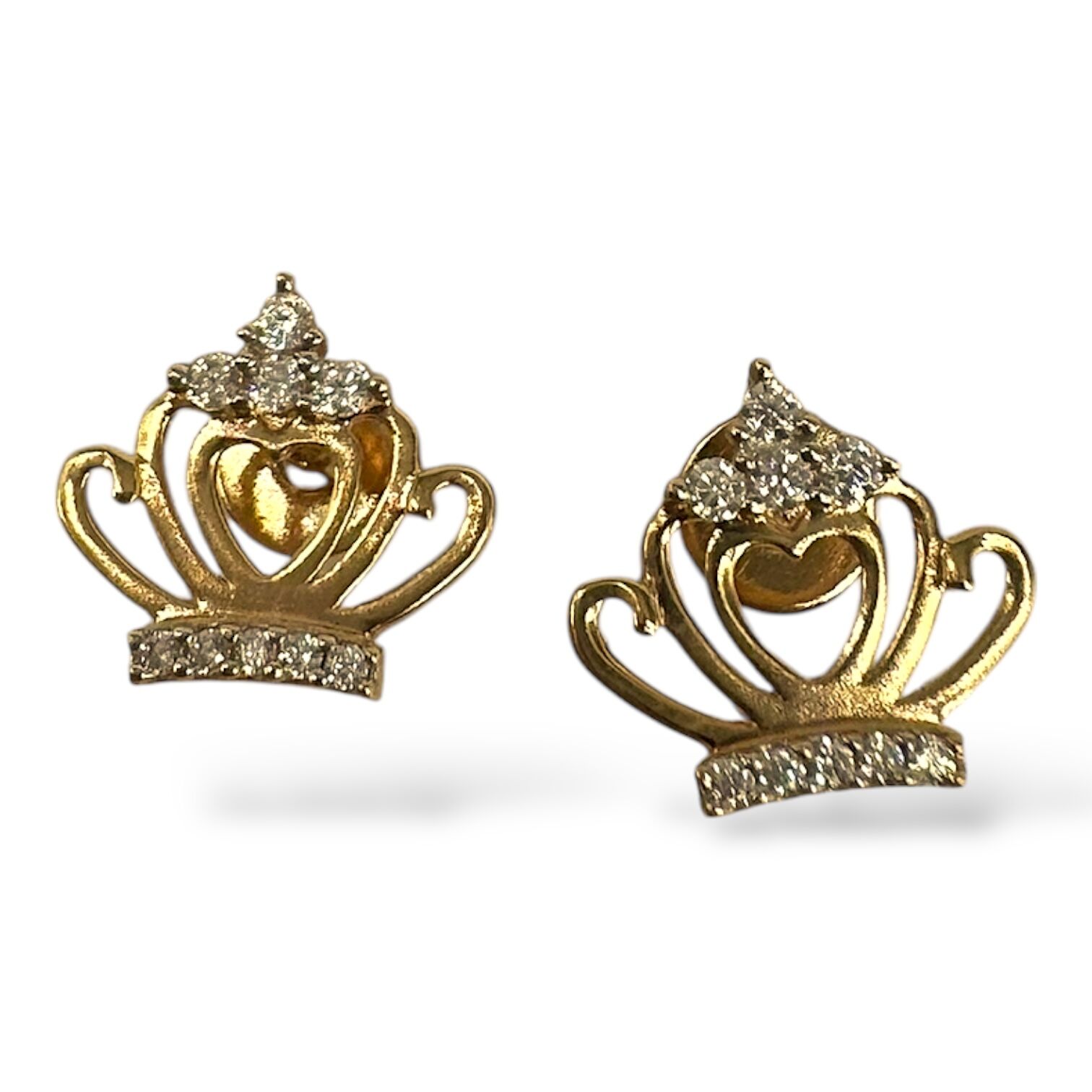 Золоті сережки з цирконами