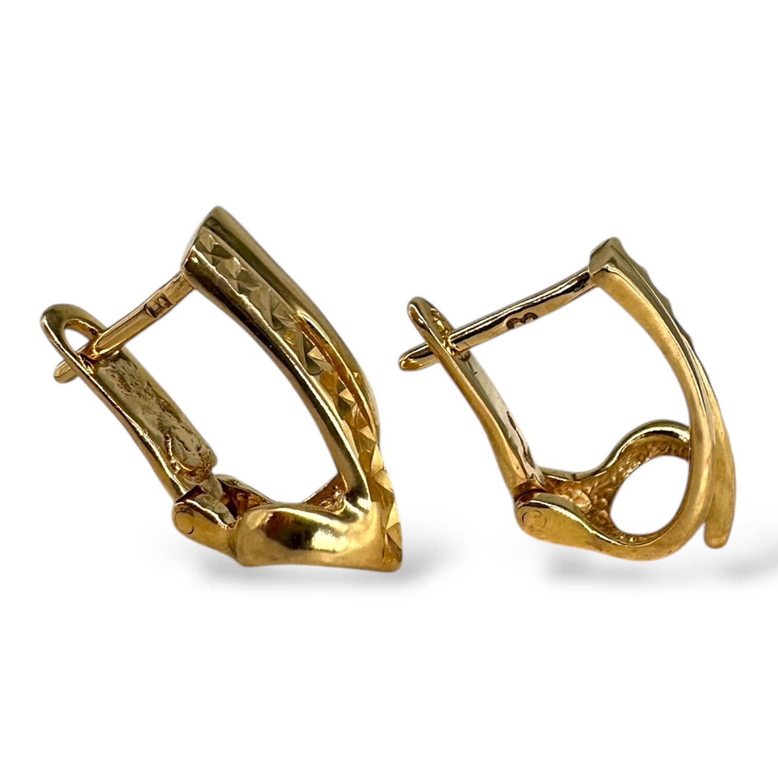 Золоті сережки без вставок