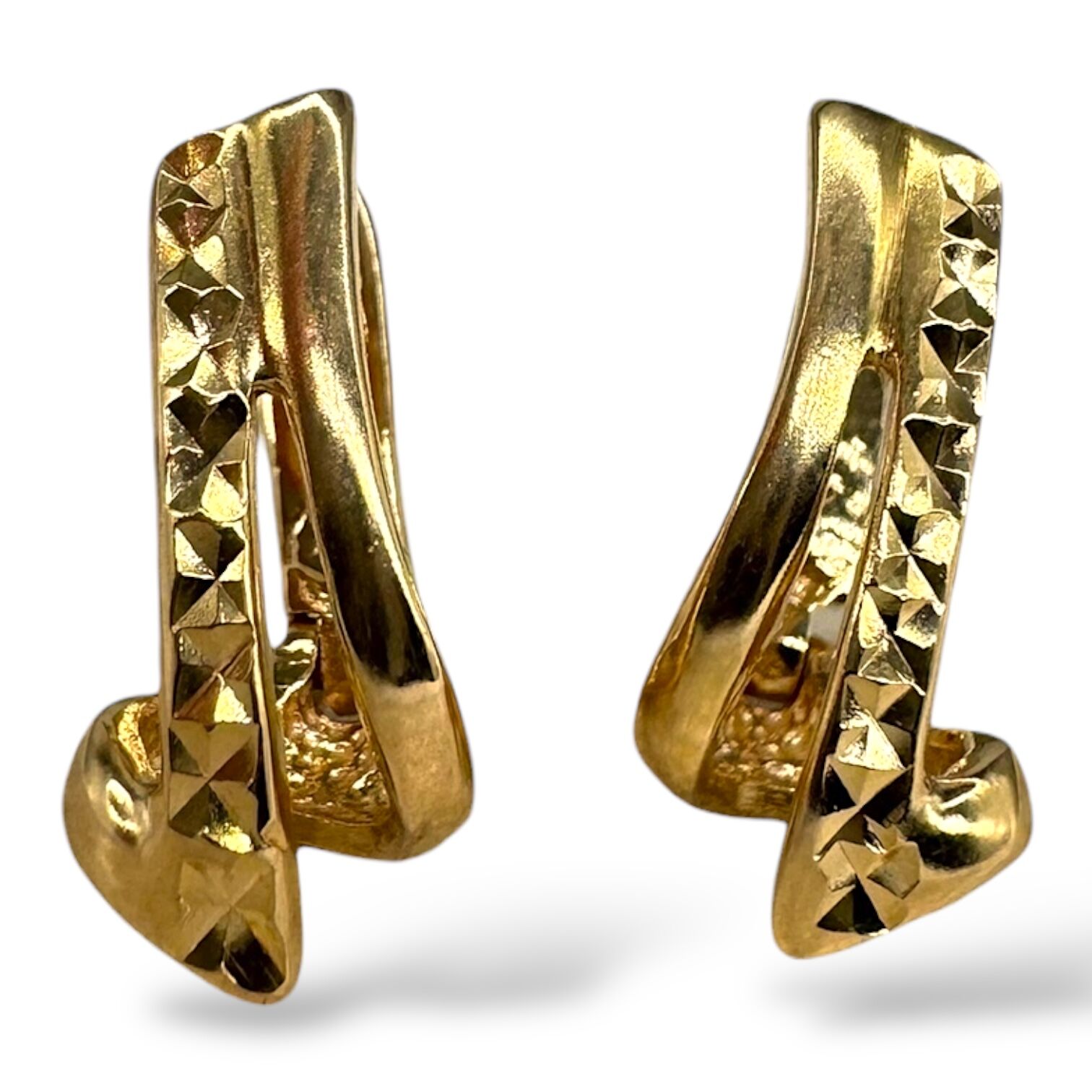 Золоті сережки без вставок