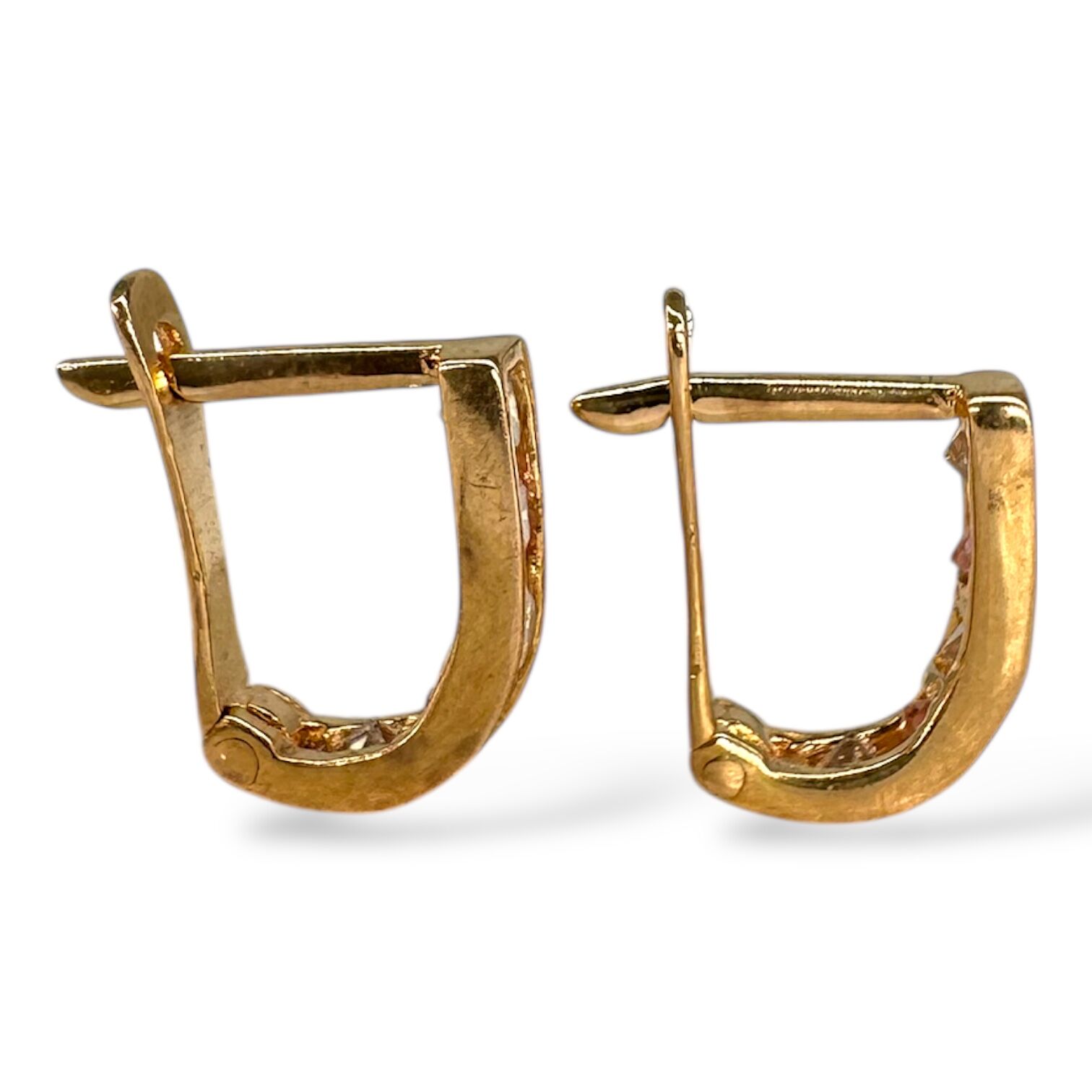 Золоті сережки з цирконами