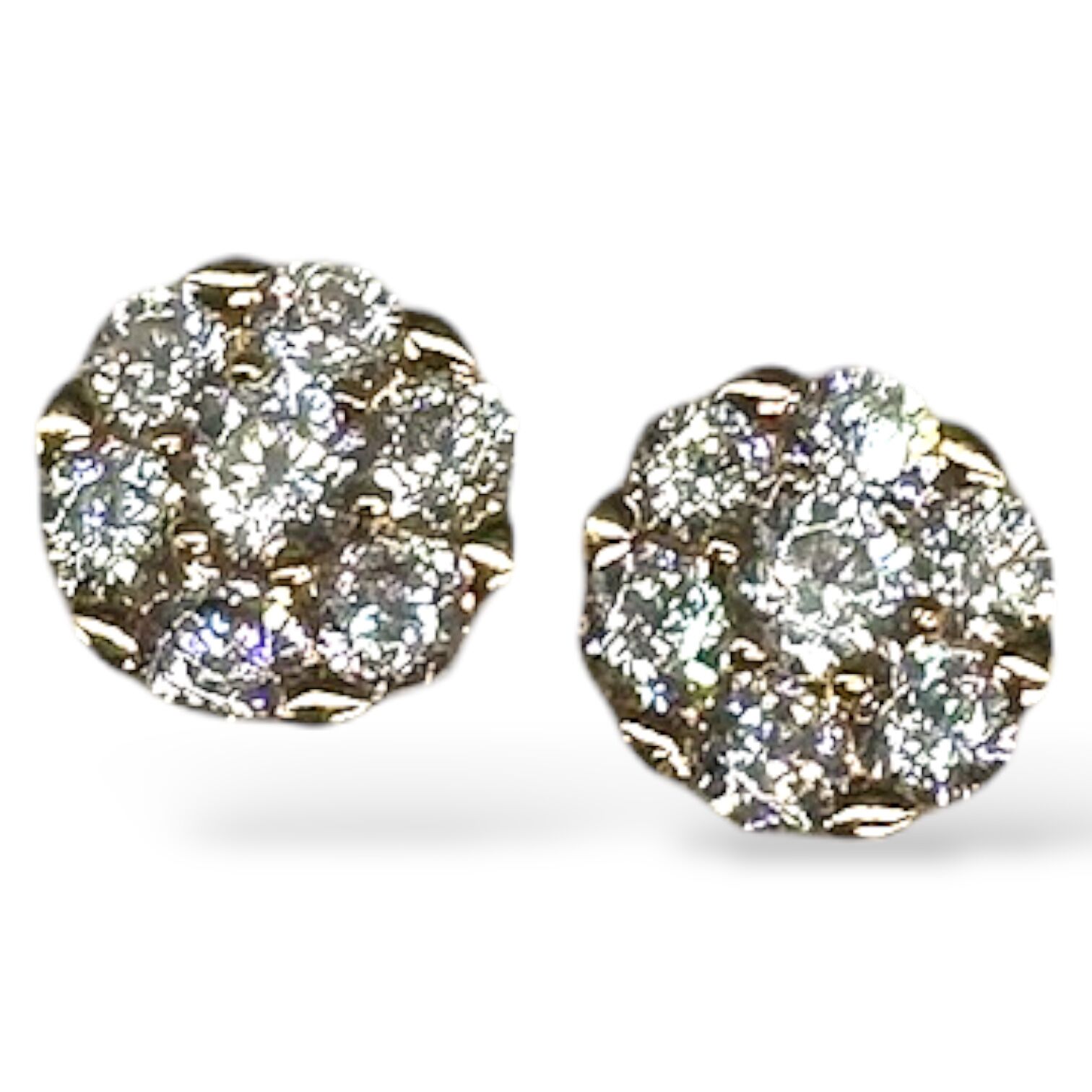 Золоті сережки з цирконами