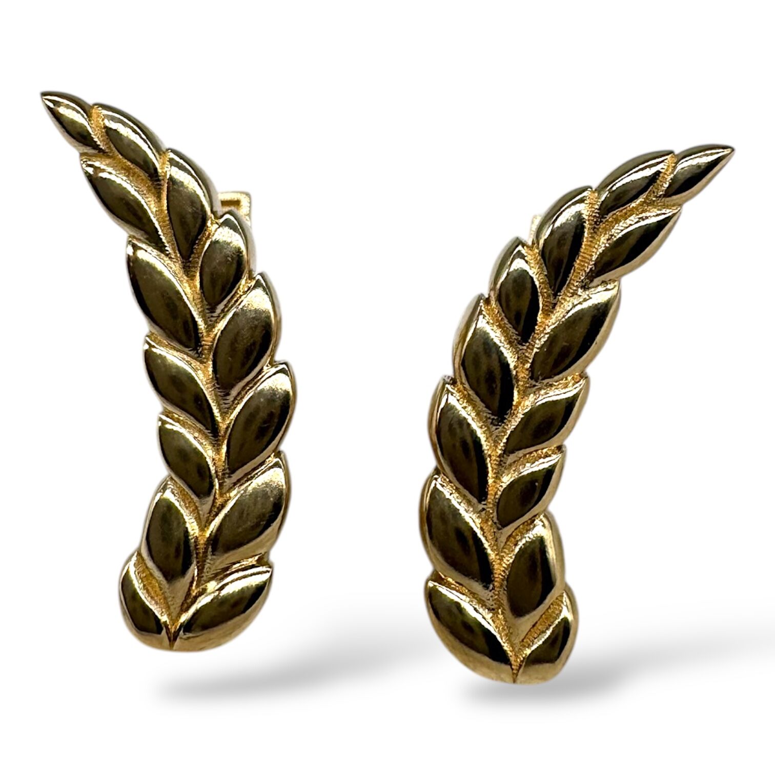 Золотые серьги без вставок