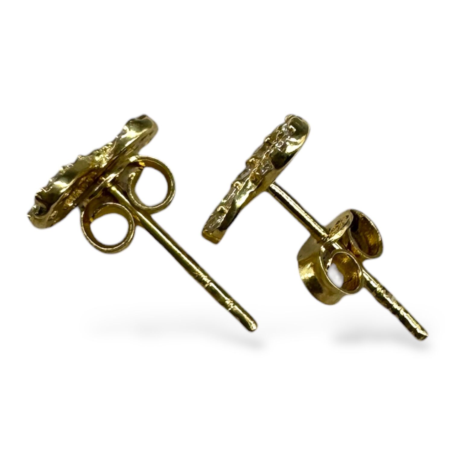 Золотые серьги с цирконами