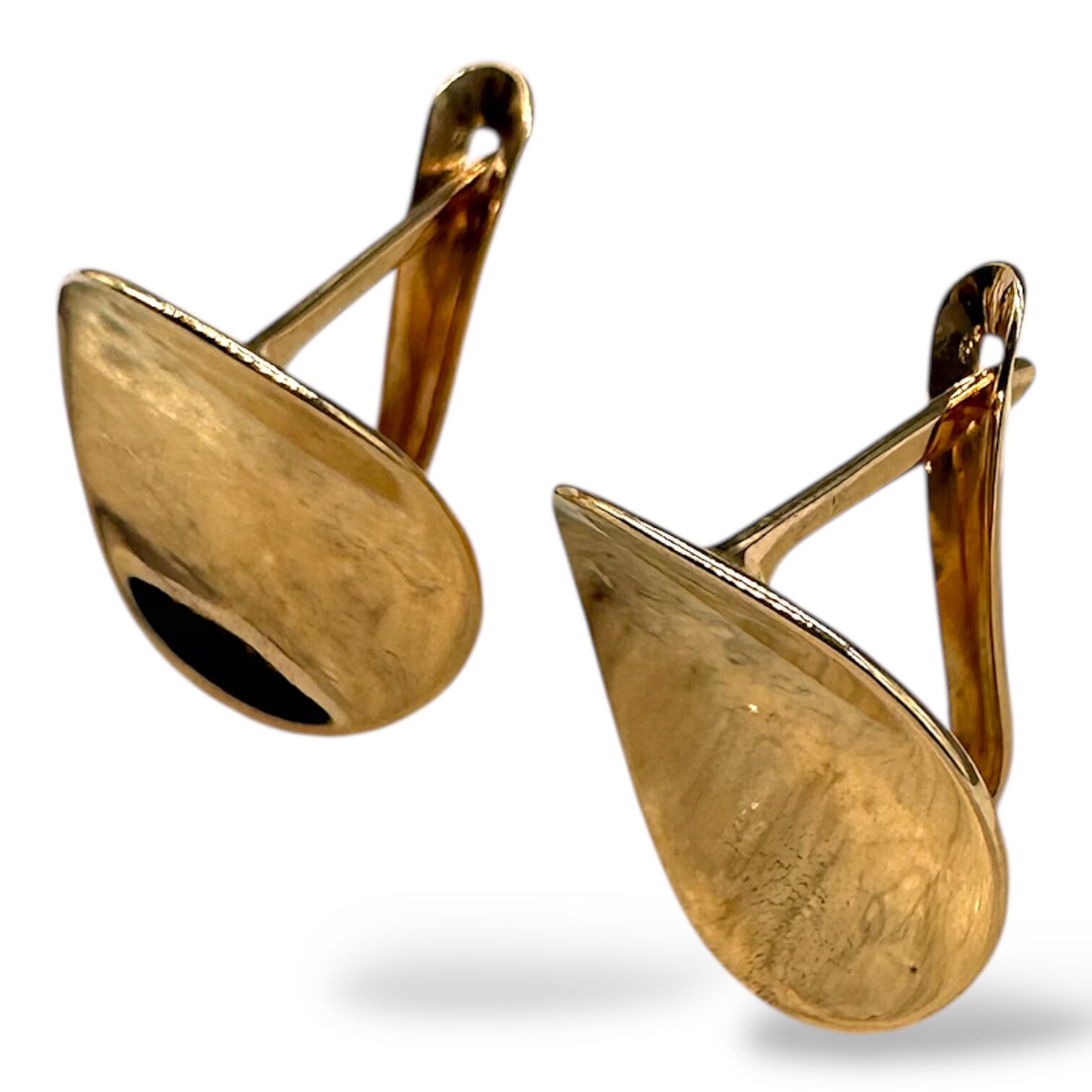 Золоті сережки без вставок