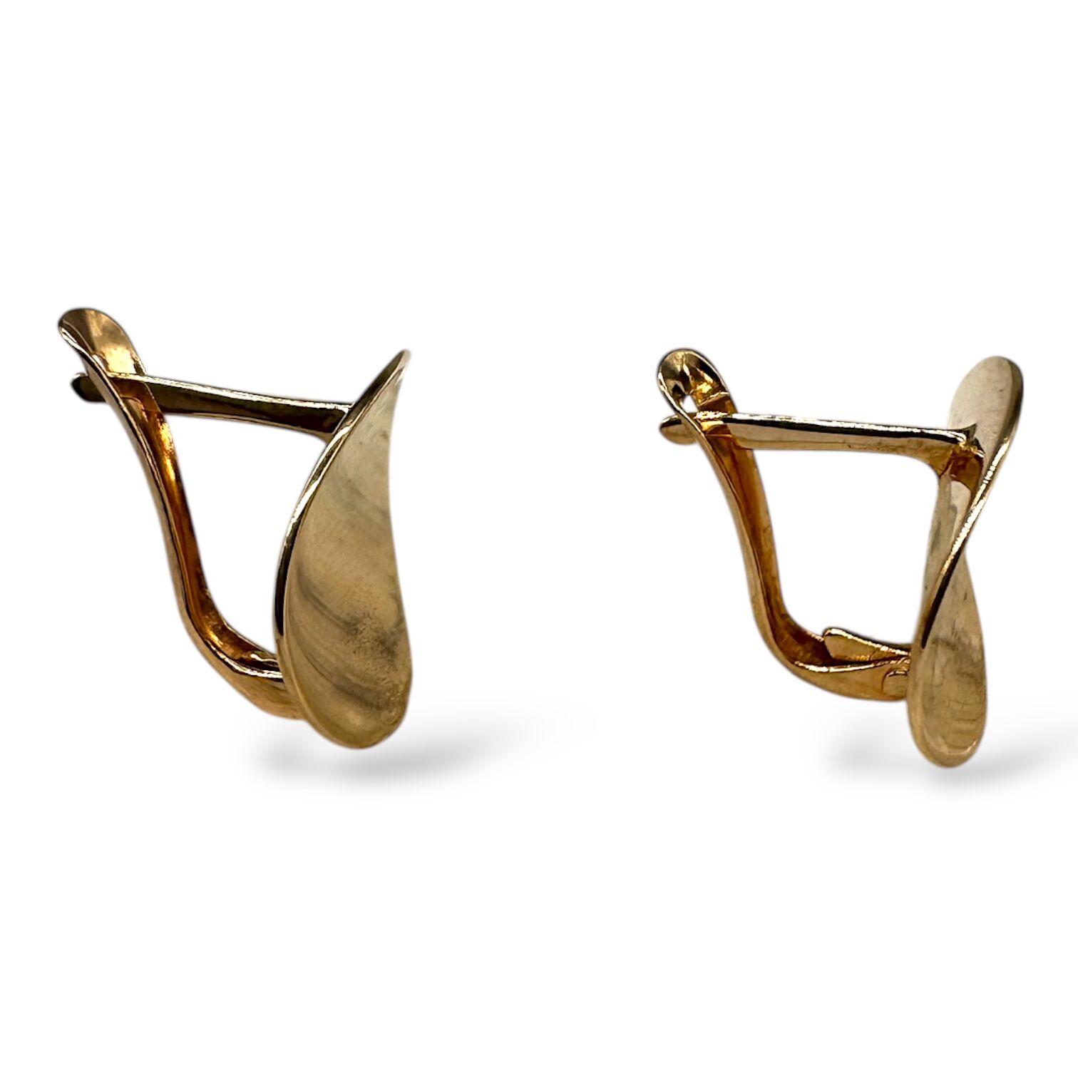 Золоті сережки без вставок