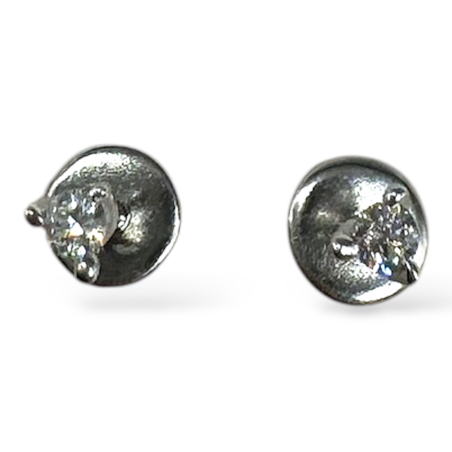 Золоті сережки з цирконами