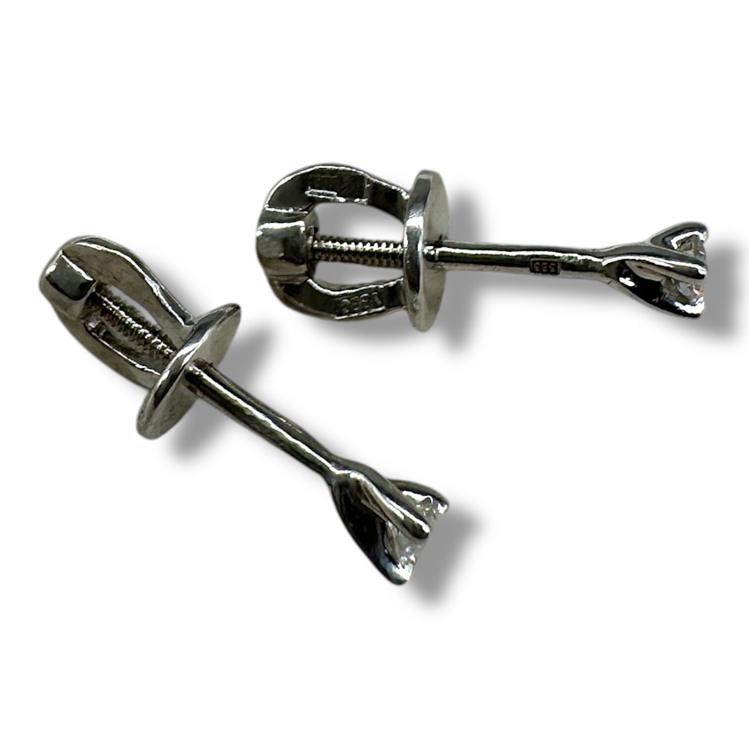 Золоті сережки з цирконами