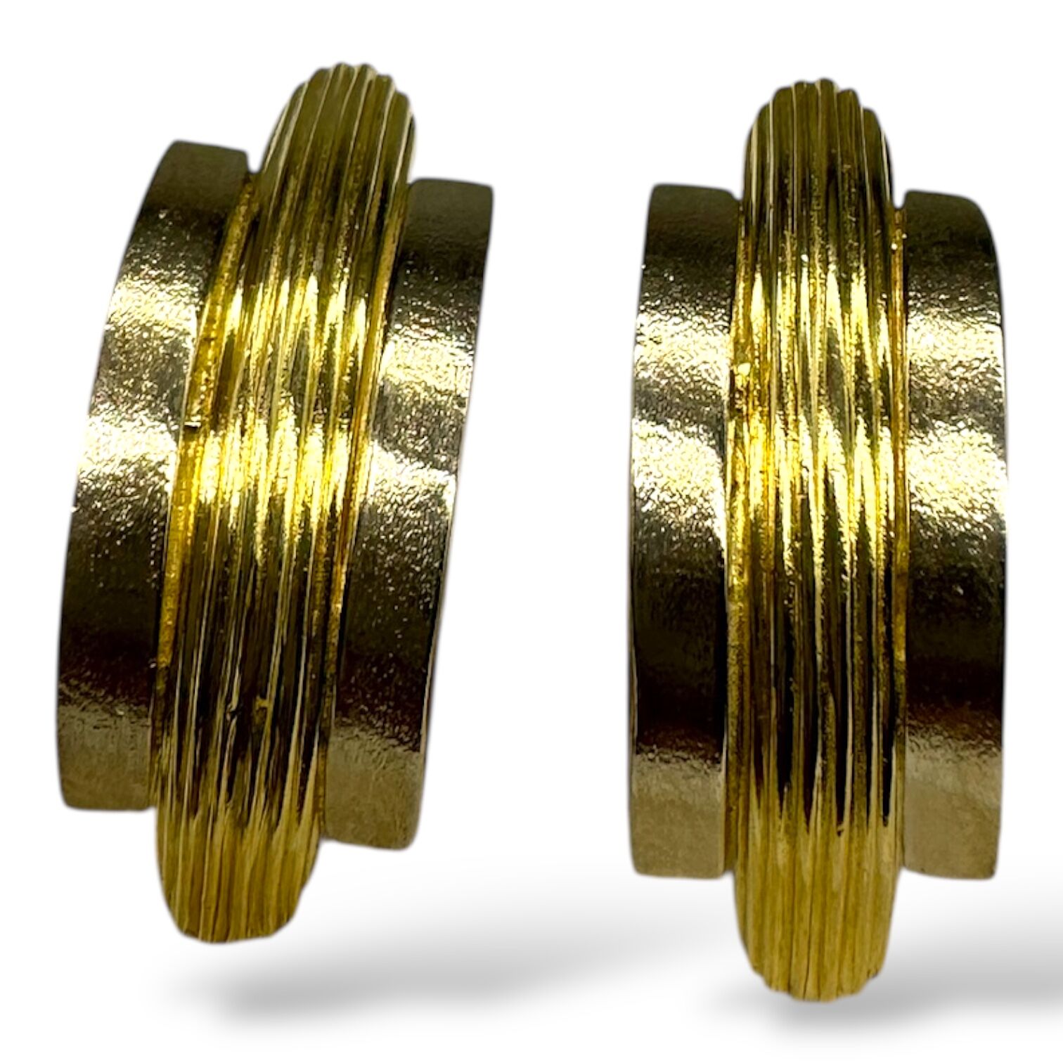 Золоті сережки без вставок