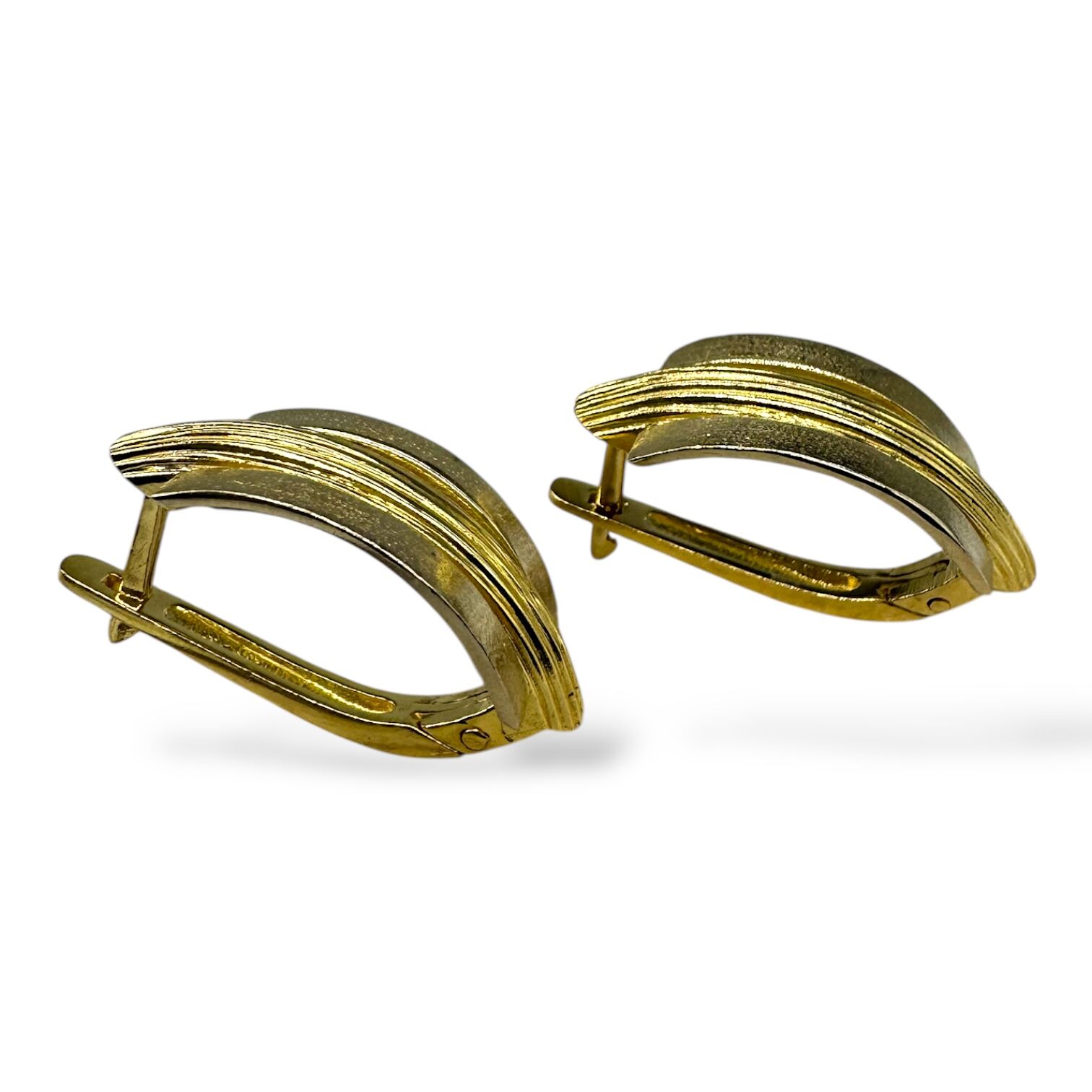 Золоті сережки без вставок