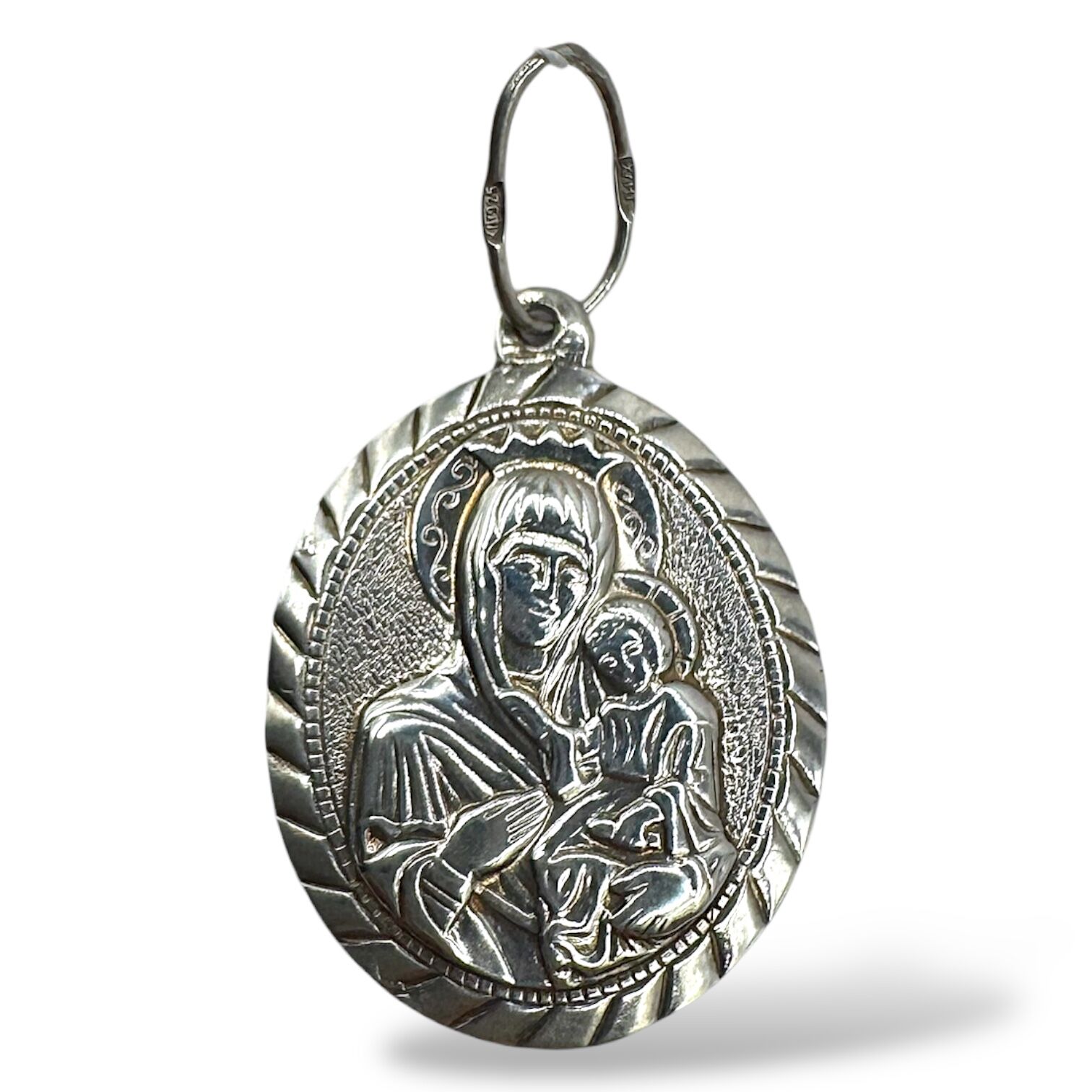 Серебряный подвес без вставок