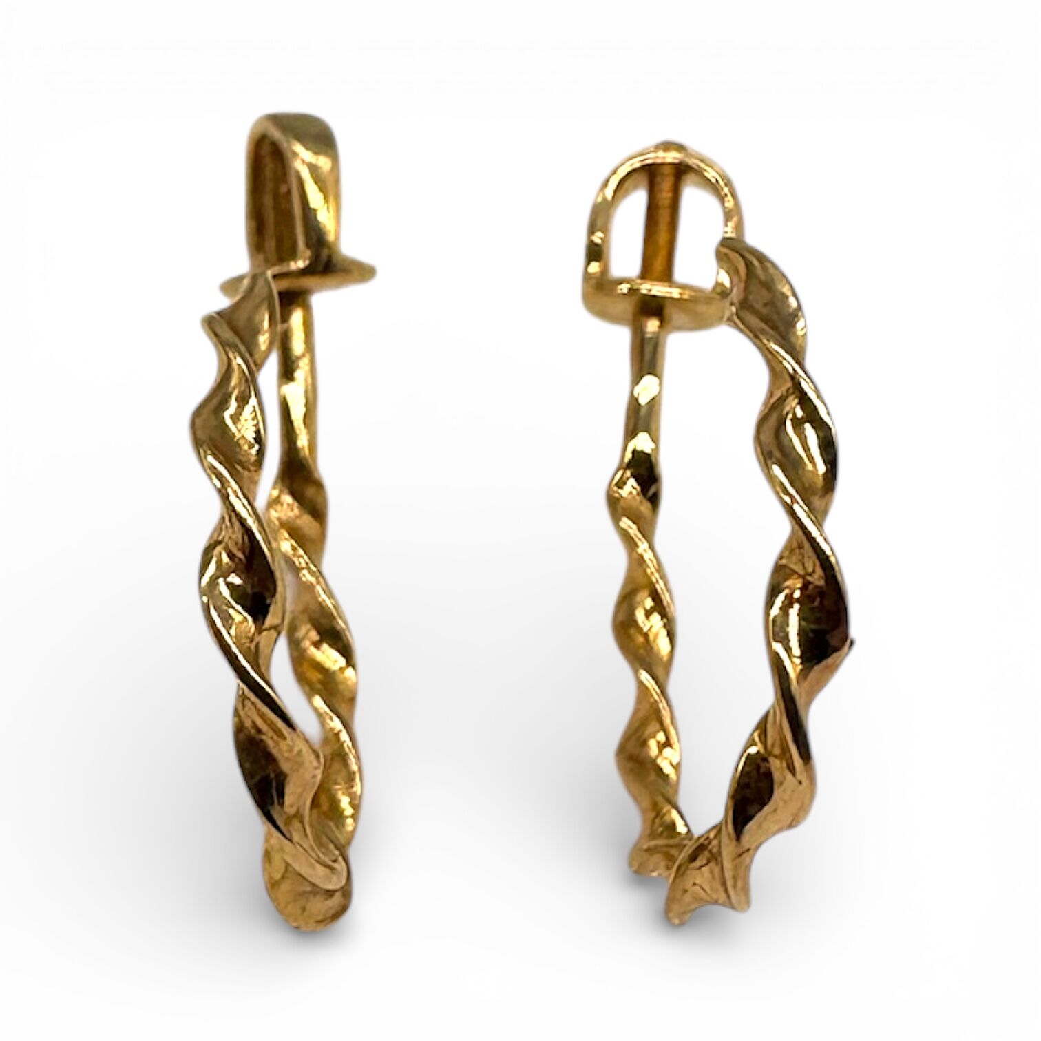 Золотые серьги без вставок