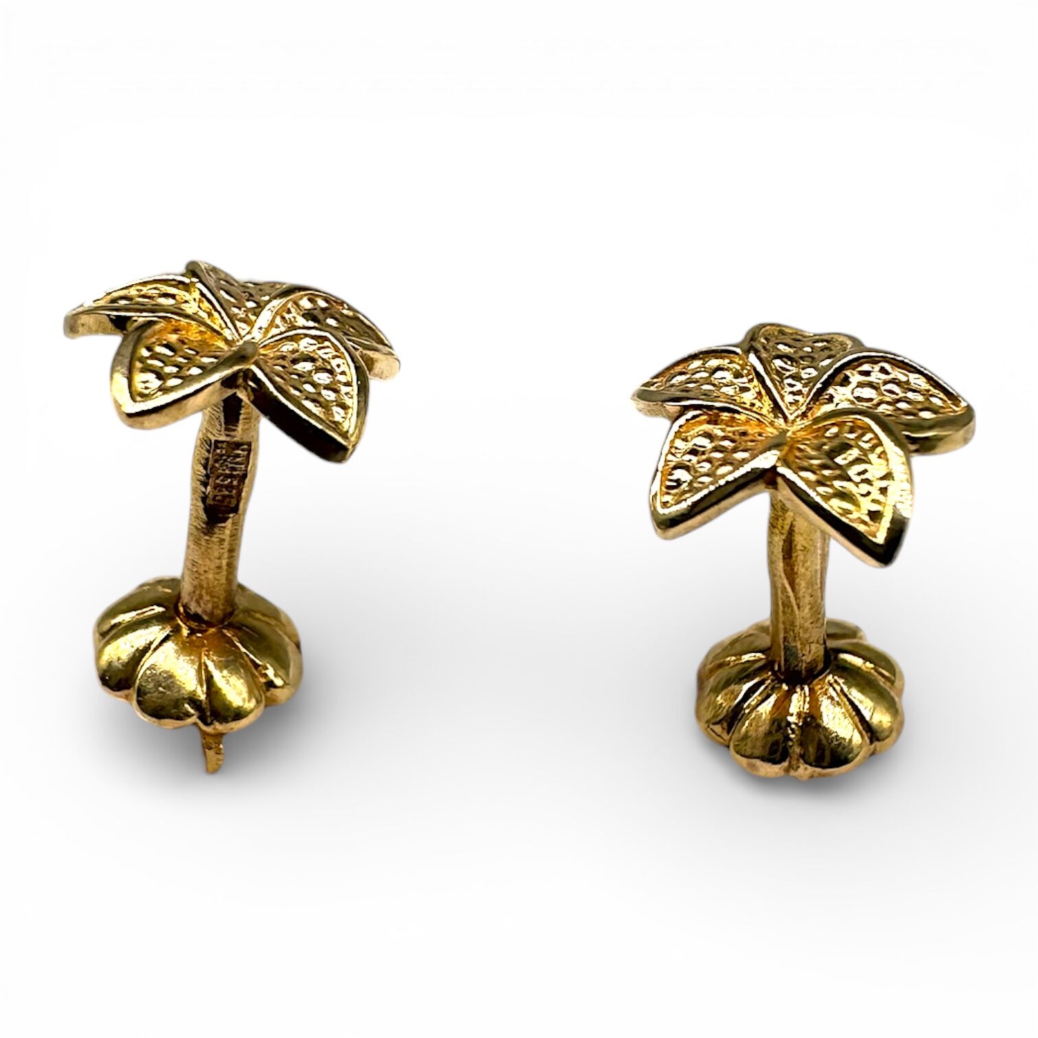 Золоті сережки без вставок