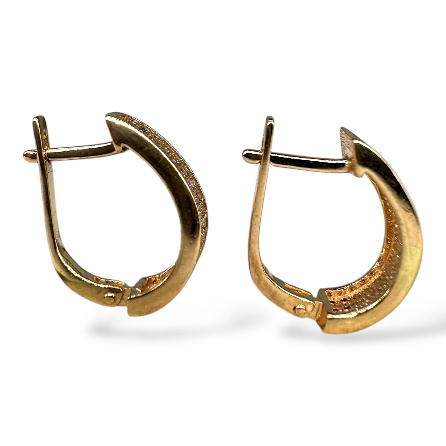 Золоті сережки з цирконами