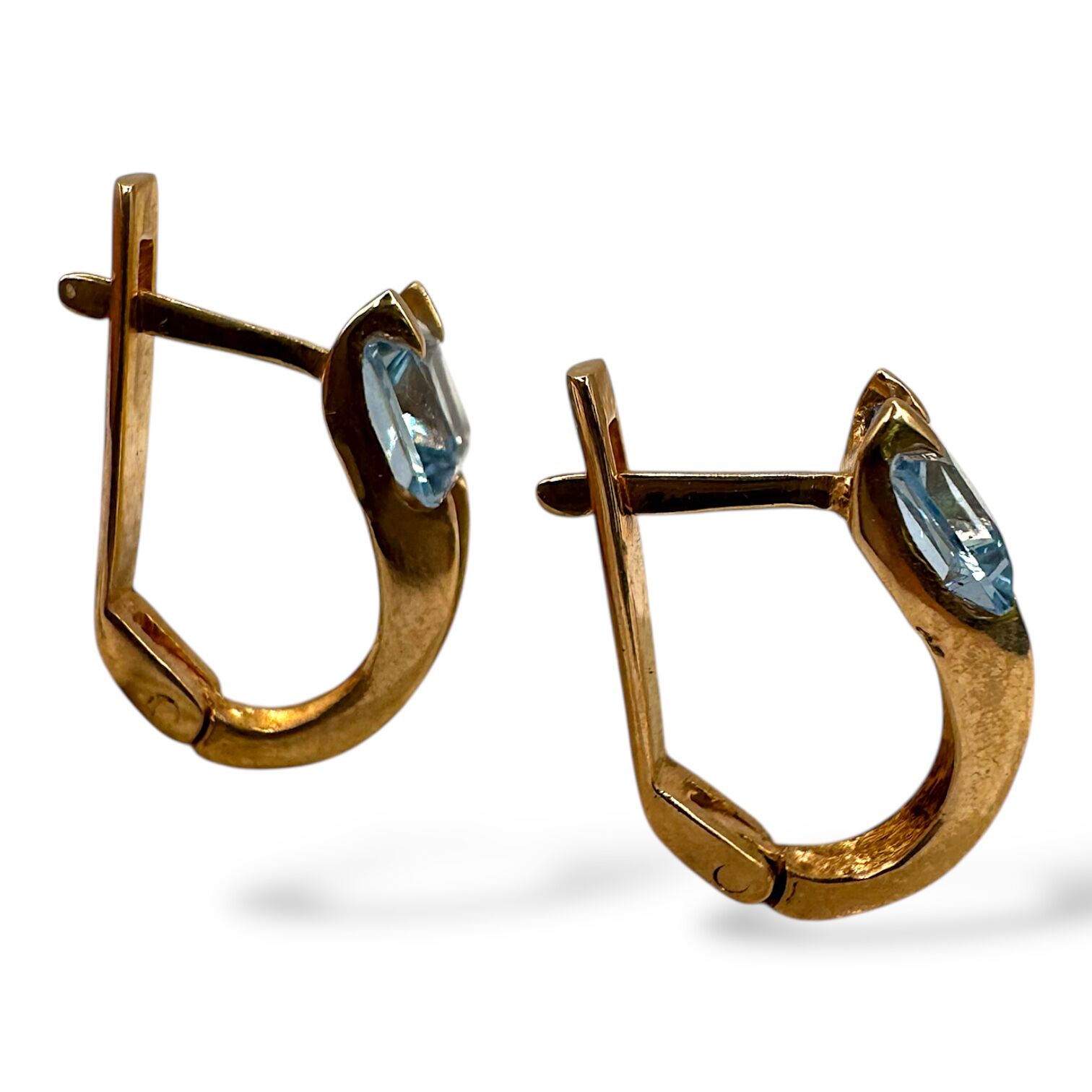 Золоті сережки з фіанітами