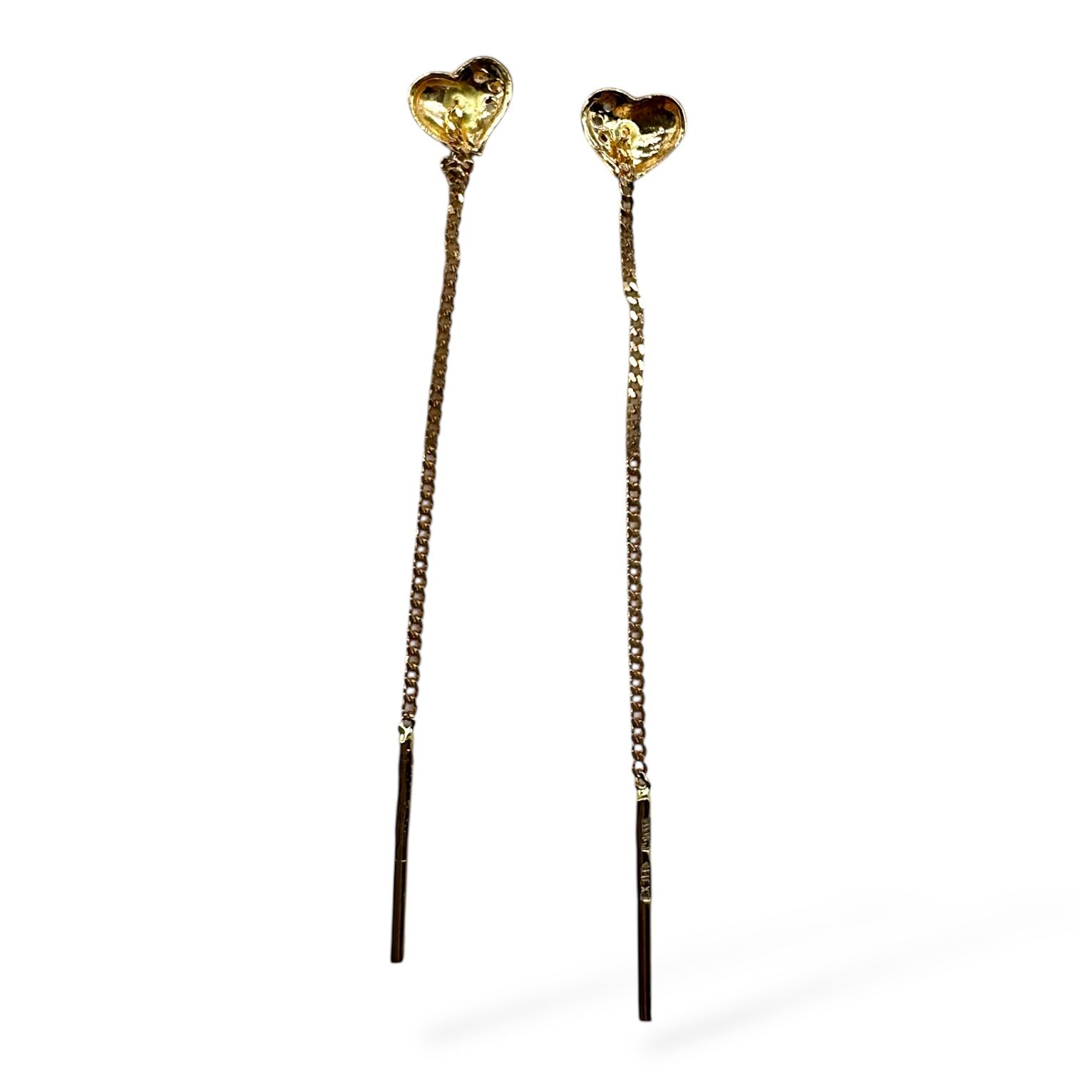 Золоті сережки з цирконами