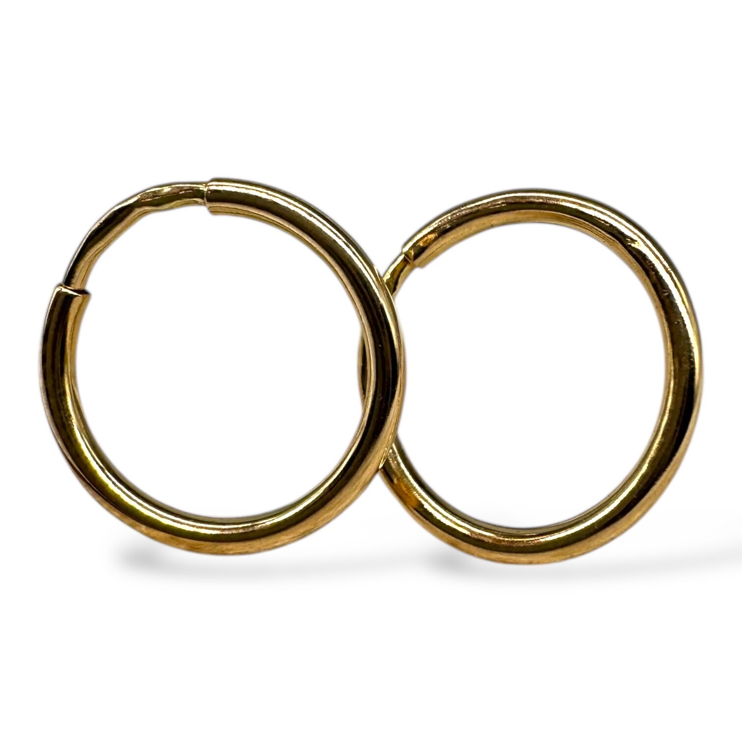 Золотые серьги без вставки