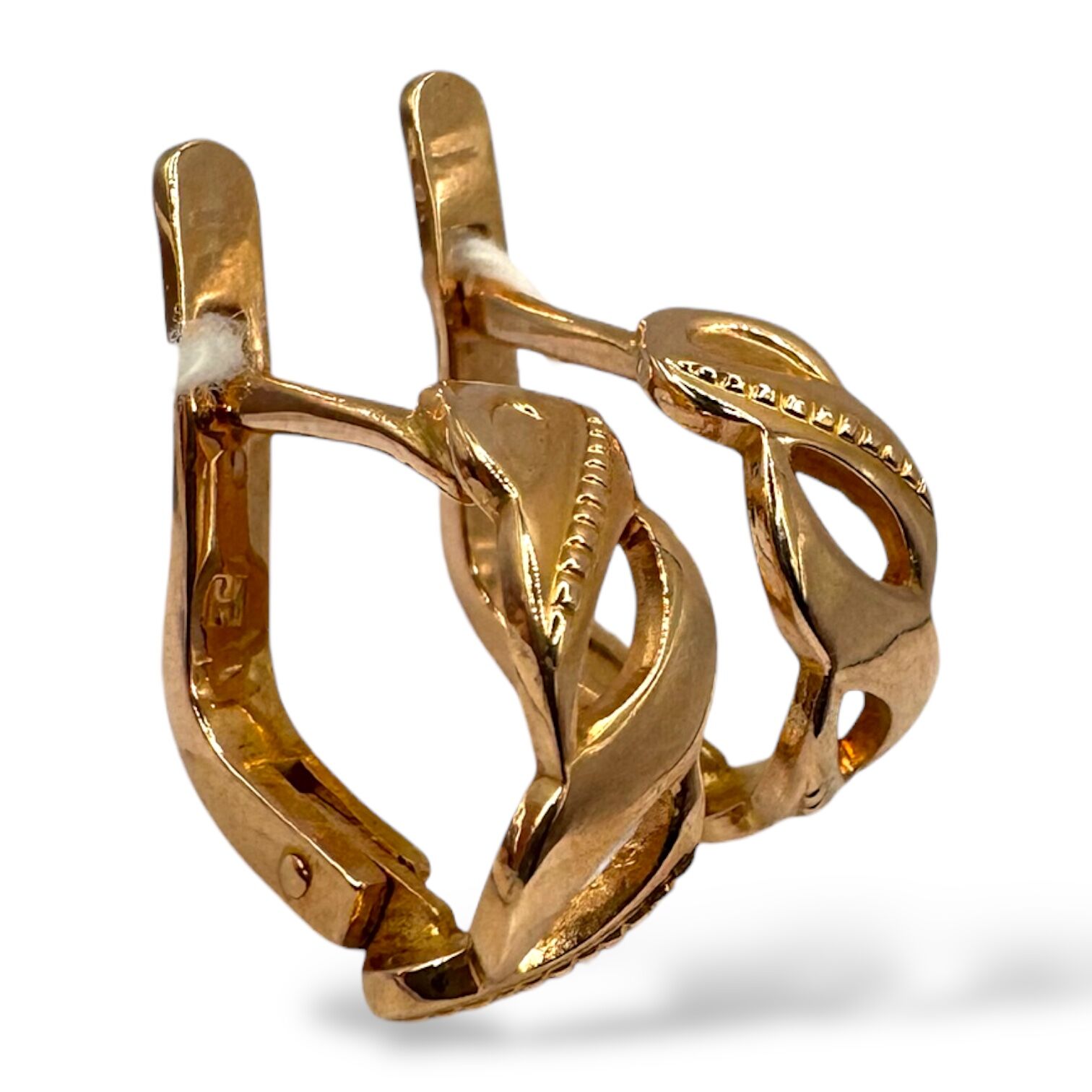 Золоті сережки без вставок