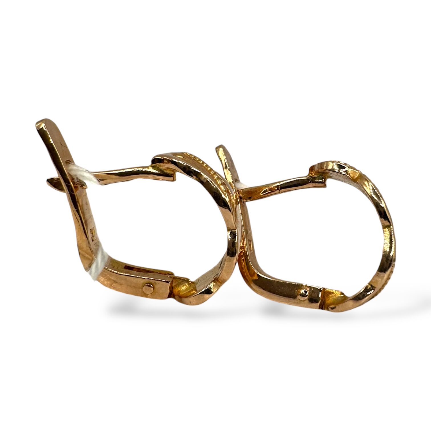 Золоті сережки без вставок