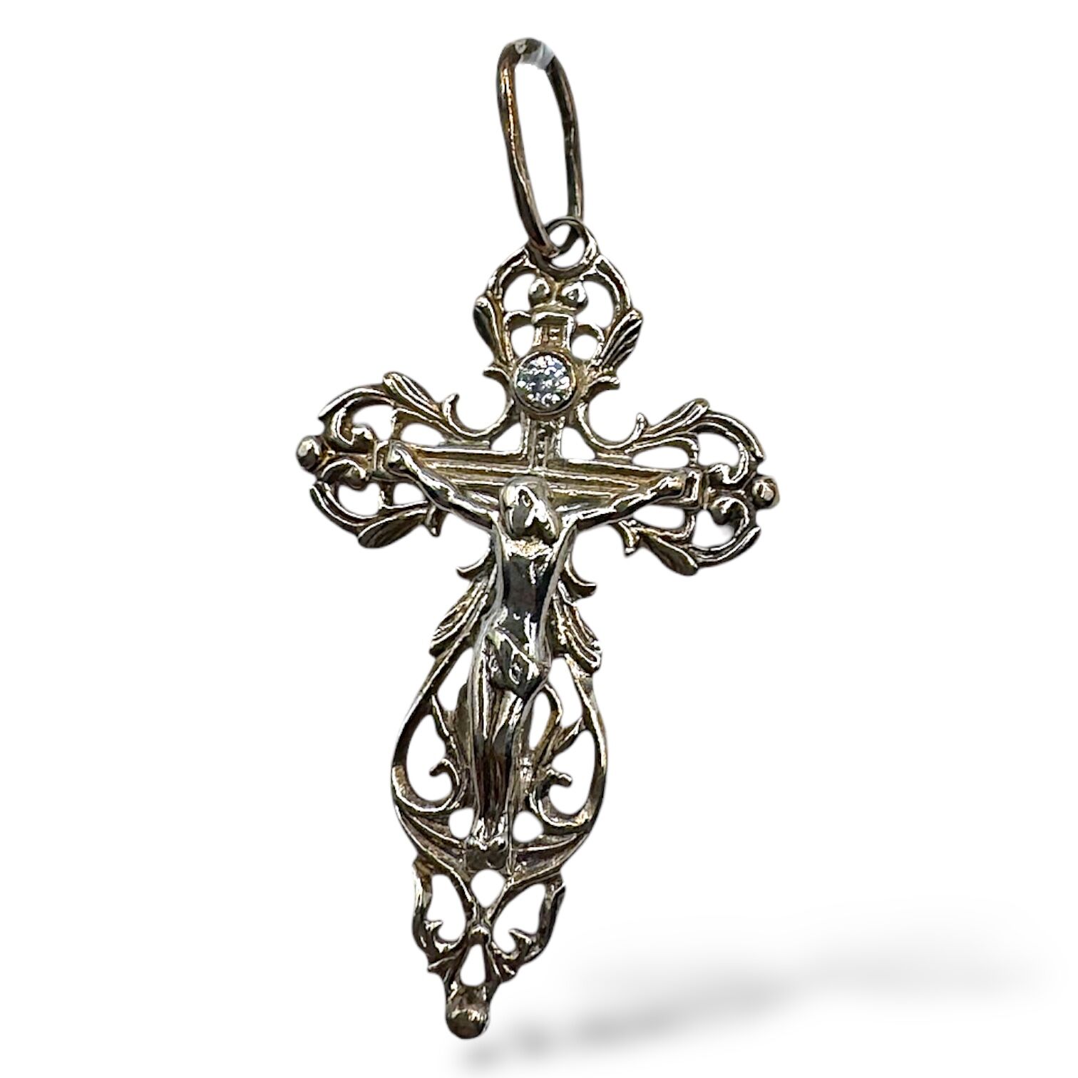 Срібний підвіс з фіанітом