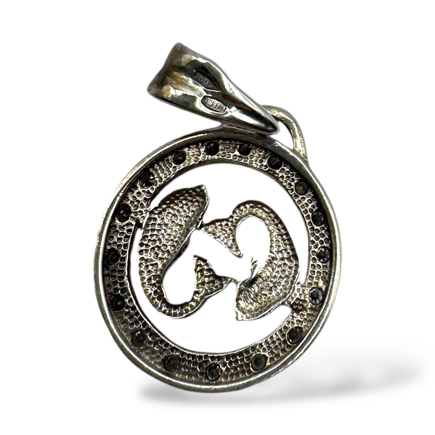 Срібний підвіс з фіанітами