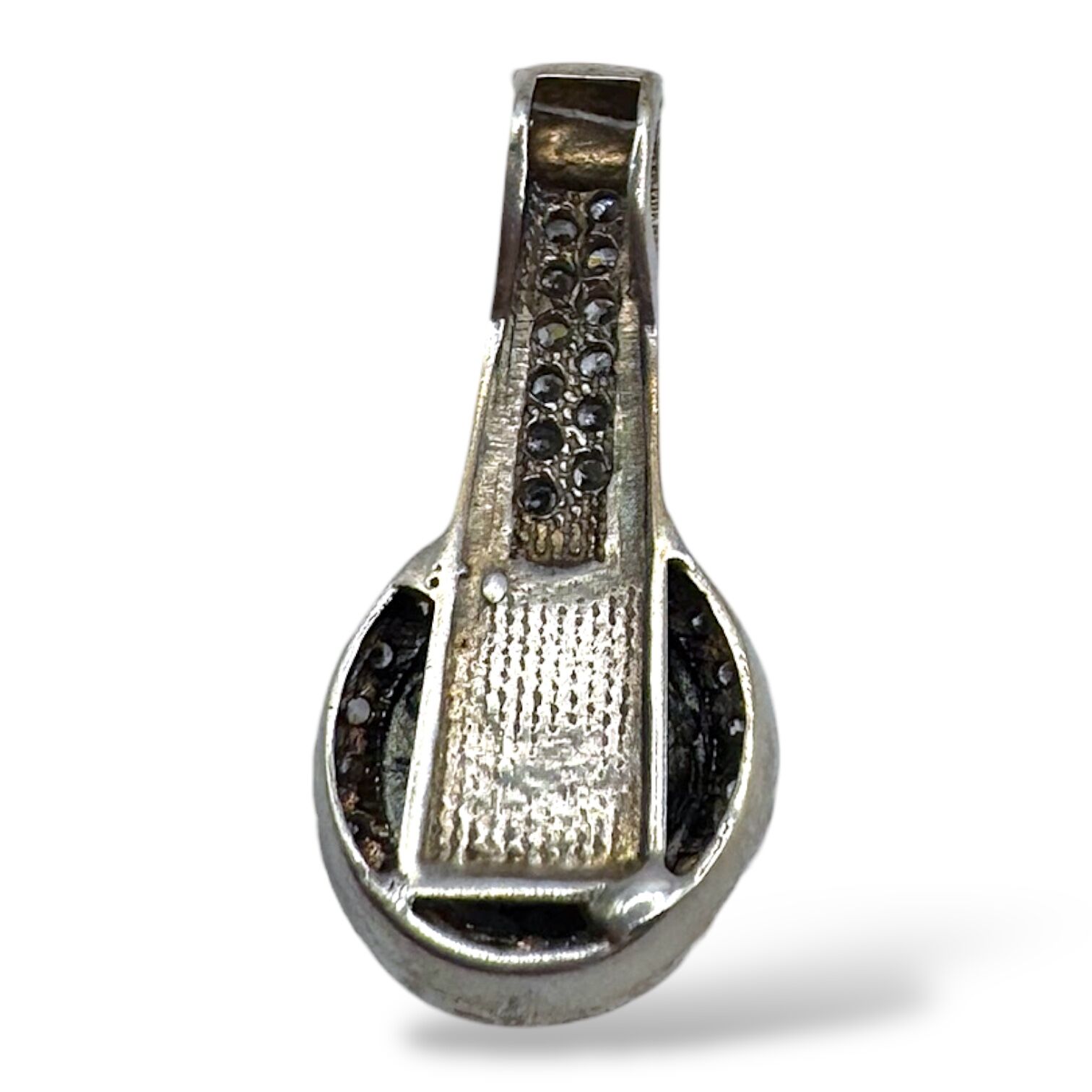 Срібна підвіска з фіанітами